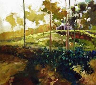 Sunlight Dappled Landscape, White's Ferry VA by Ken Strong, Image 1.