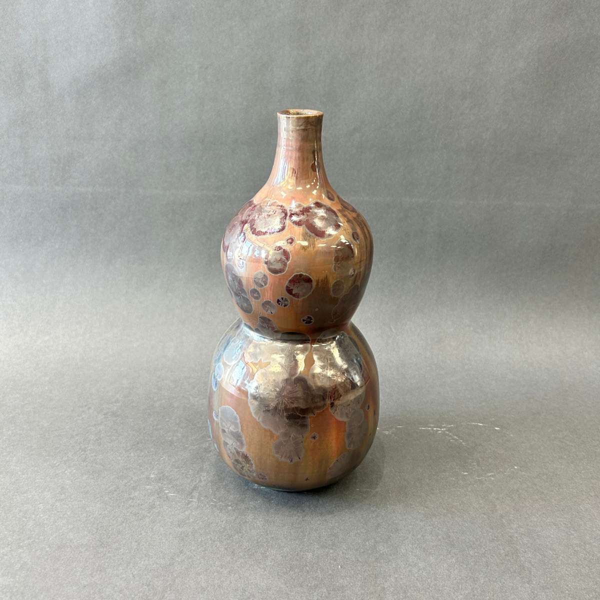 Reduction Fire Crystalline Vase by Minori Thorpe, Image 1.