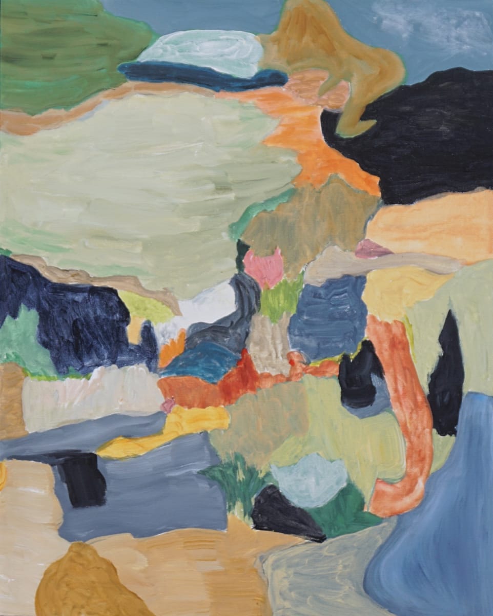 Outdoor Adventure #2 by Laurie MacMillan  Image: Acrylic on canvas, forms diptych with #1