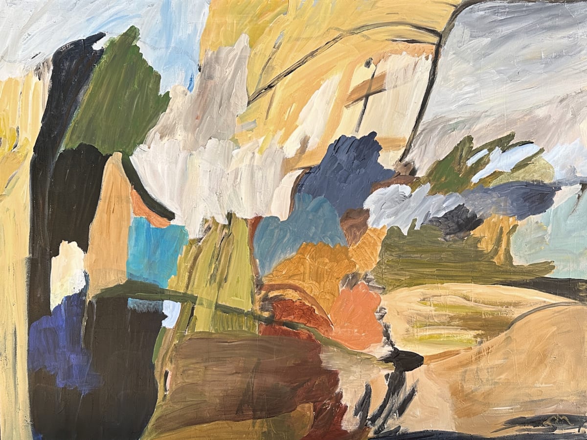 Variable Forecast by Laurie MacMillan  Image: Acrylic on Canvas, in a black wood floater frame.