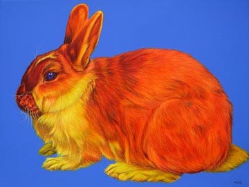 RABBIT ON BLUE, 2006 by HELMUT KOLLER , Image 1.