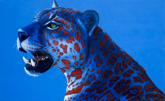 JAGUAR WITH RED SPOTS, 2008 by HELMUT KOLLER  