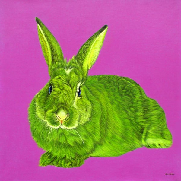 GREEN RABBIT, 2010 by HELMUT KOLLER  