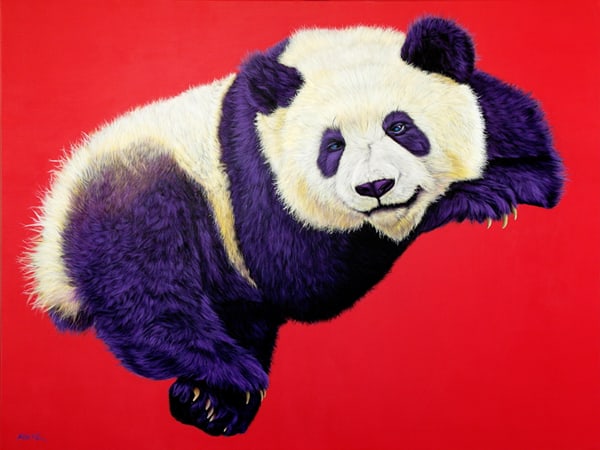 PANDA IN RED, 2011 by HELMUT KOLLER , Image 1.