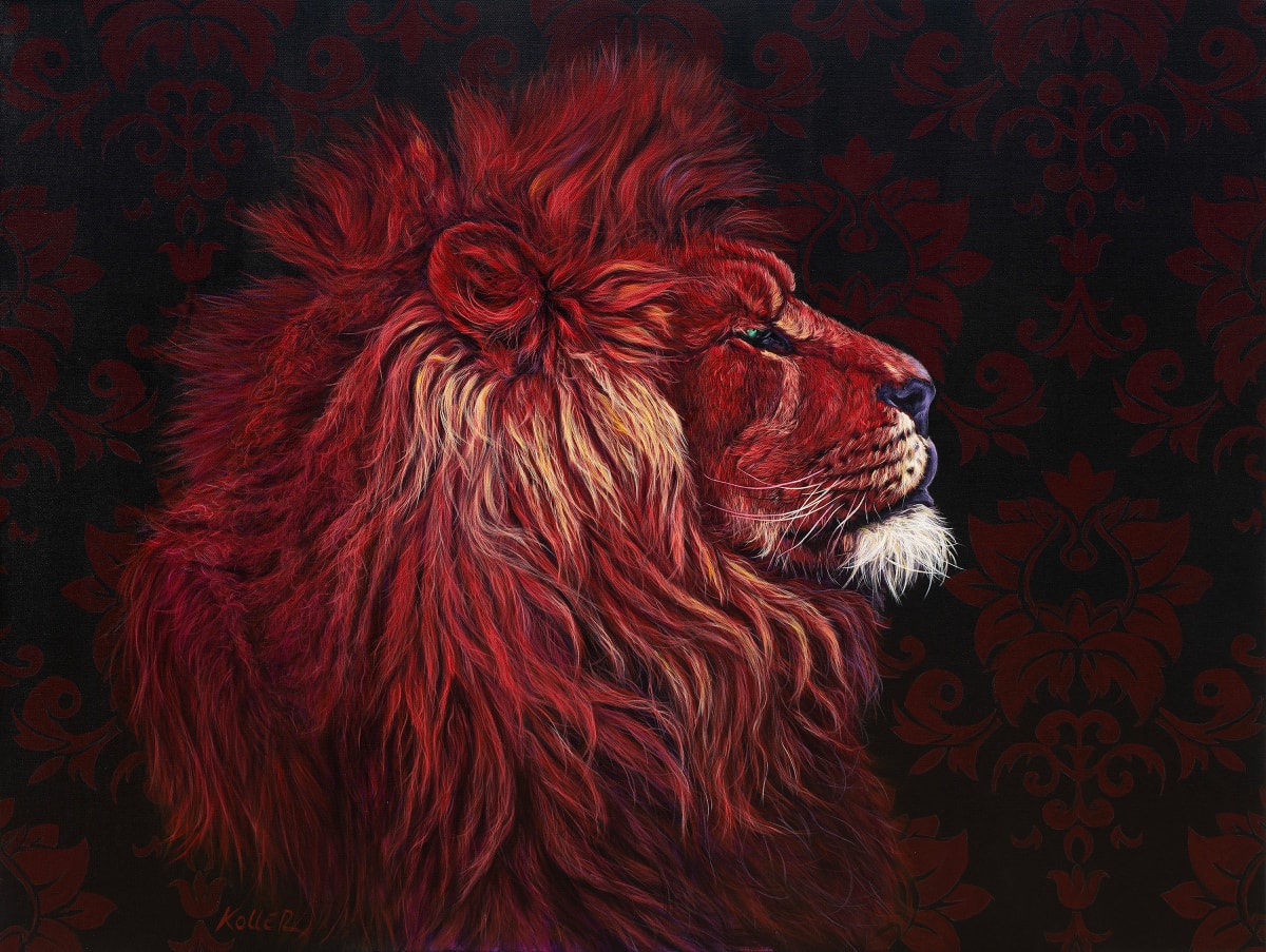 RED LION (Head), 2022 by HELMUT KOLLER 