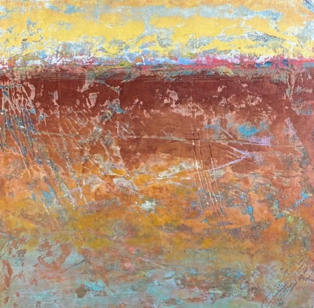 Collaboration, 16x16" by Ginnie Cappaert 