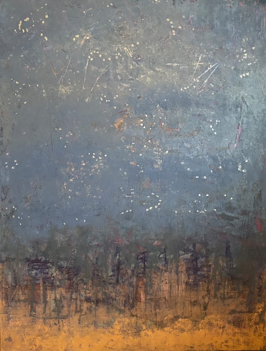 Night Forest Walk, 48x36" 