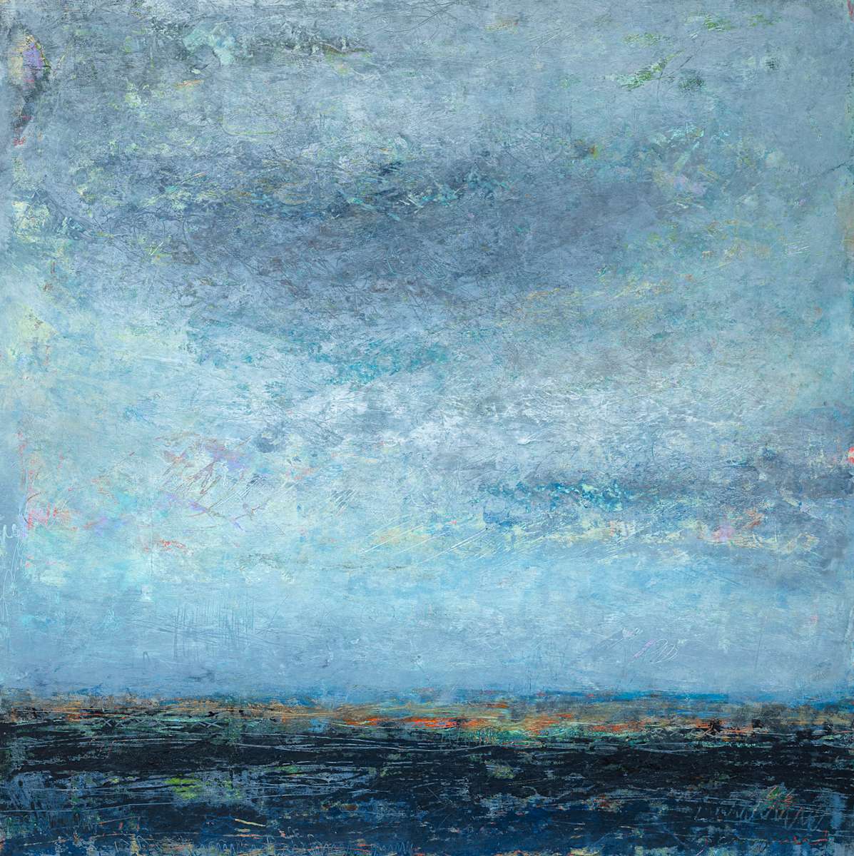 A Lakeside Evening, 30x30" by Ginnie Cappaert, Image 1.