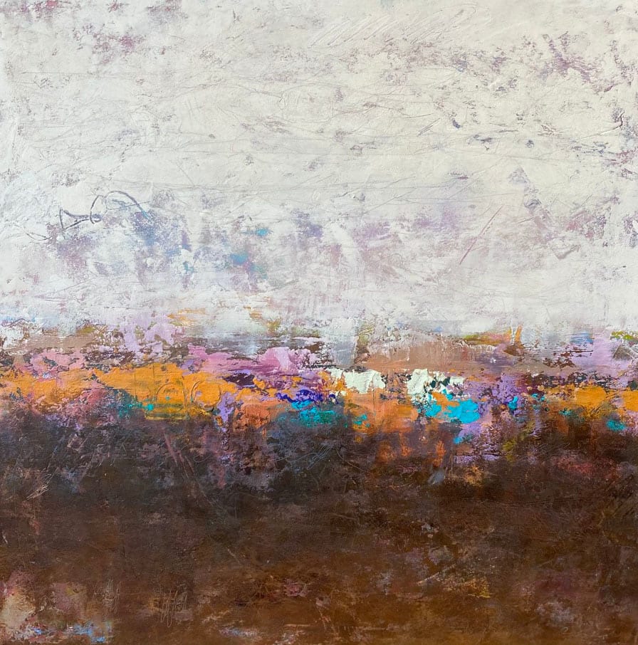 Awaiting, 16x16" by Ginnie Cappaert 