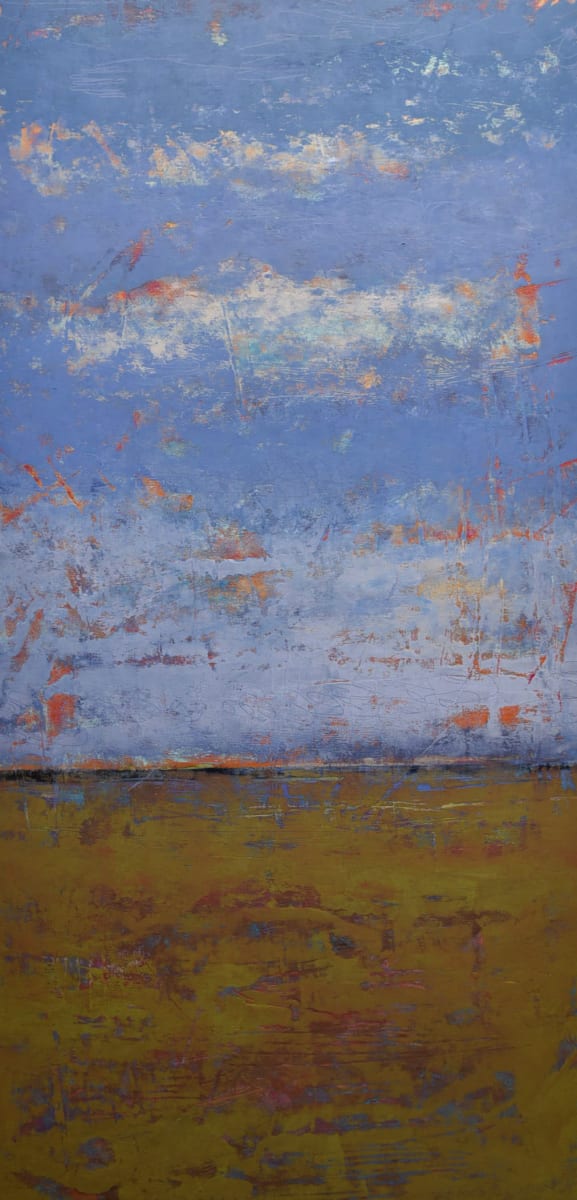 Back Road Field, 48x24" by Ginnie Cappaert, Image 1.