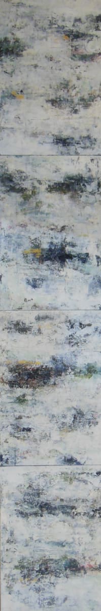 Bark Fragments, 54x9.5" by Ginnie Cappaert 