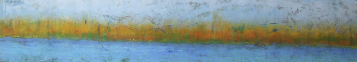 Beach Day 12x60 by Ginnie Cappaert 