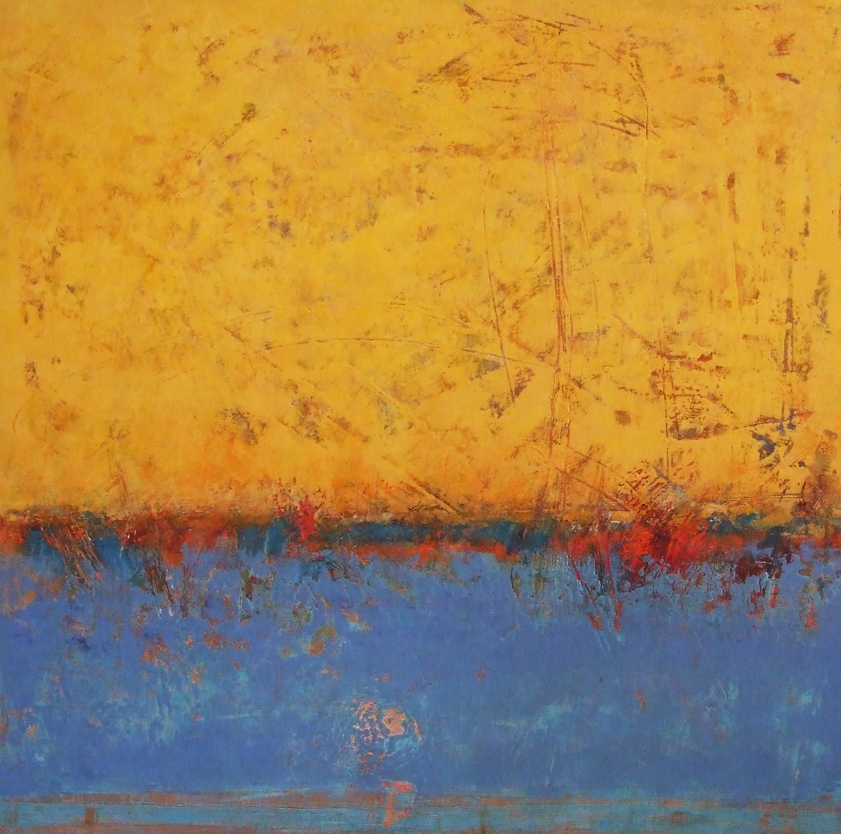 Becoming, 24x24" by Ginnie Cappaert 