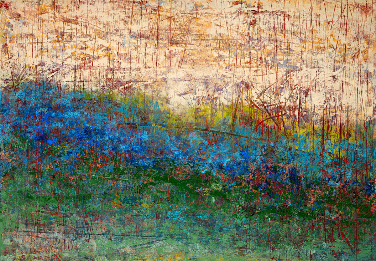 Between Forest and Field, 32x46" by Ginnie Cappaert, Image 1.
