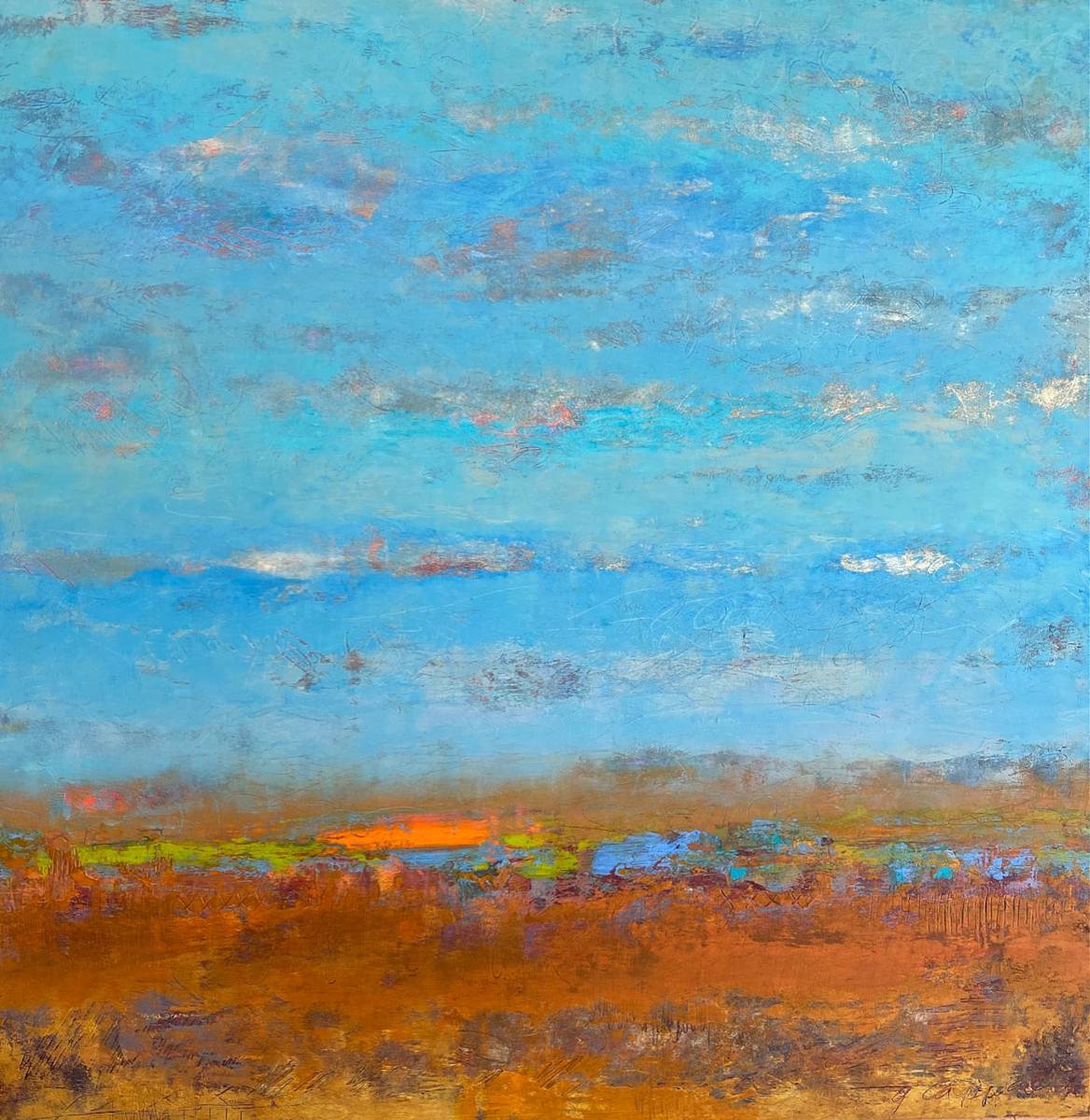 Blue Skies Above Me, 24x24" by Ginnie Cappaert, Image 1.