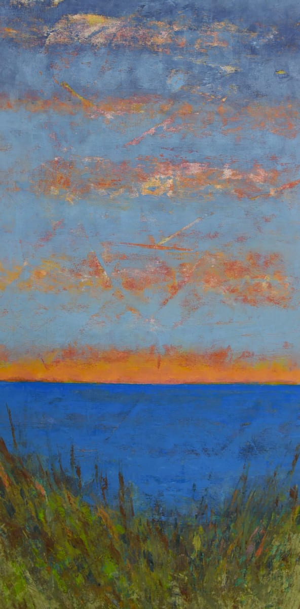 Blue Sky Day, 48x24" by Ginnie Cappaert, Image 1.