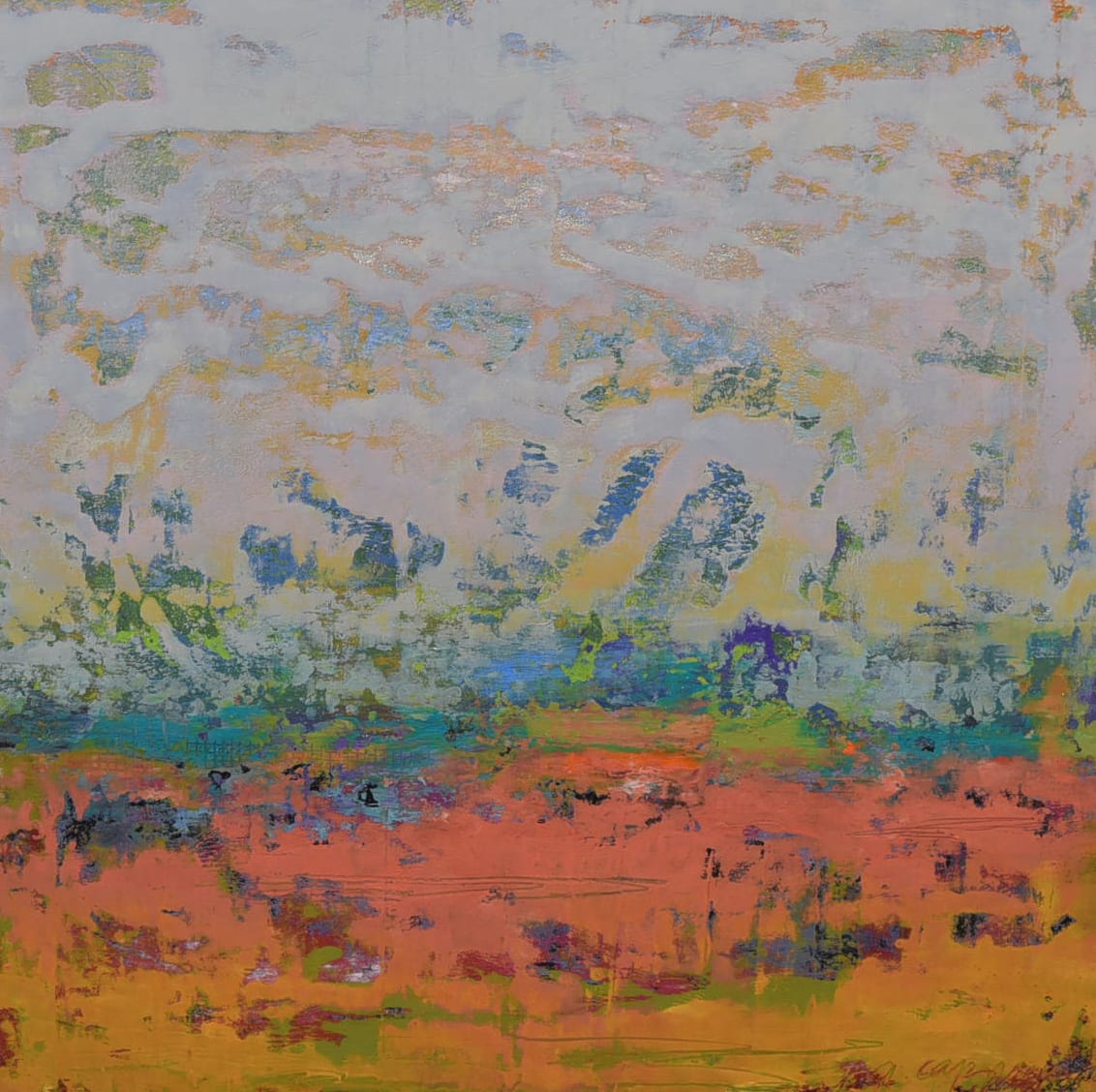 Climb 2, 16x16" by Ginnie Cappaert, Image 4.