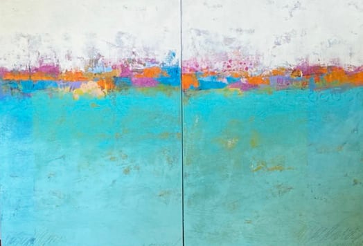 Color Space (diptych) by Ginnie Cappaert, Image 1.