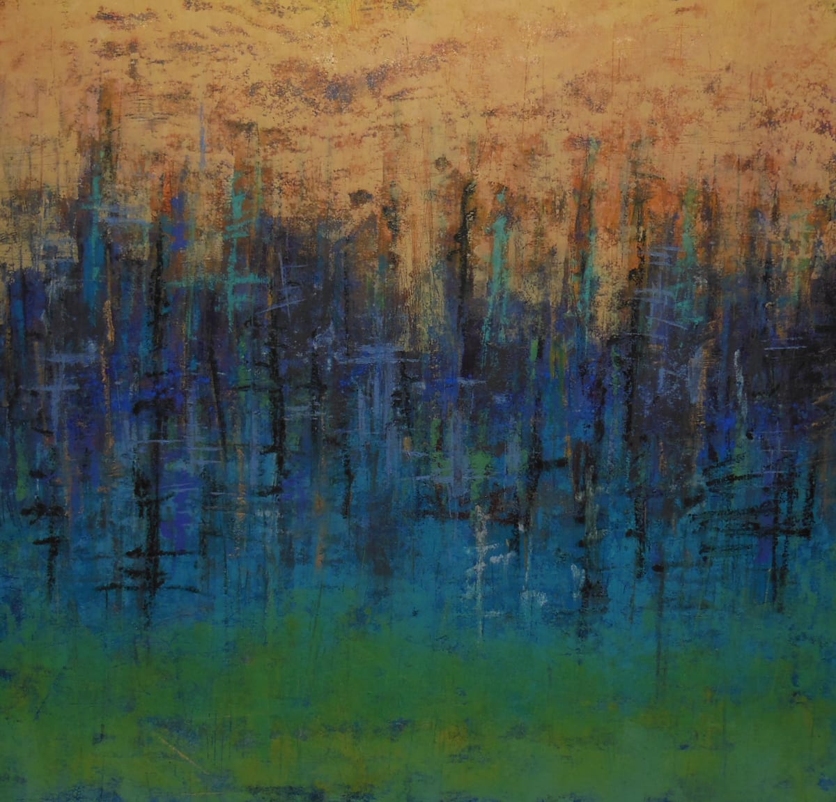 Dawn Forest   30x30" by Ginnie Cappaert 