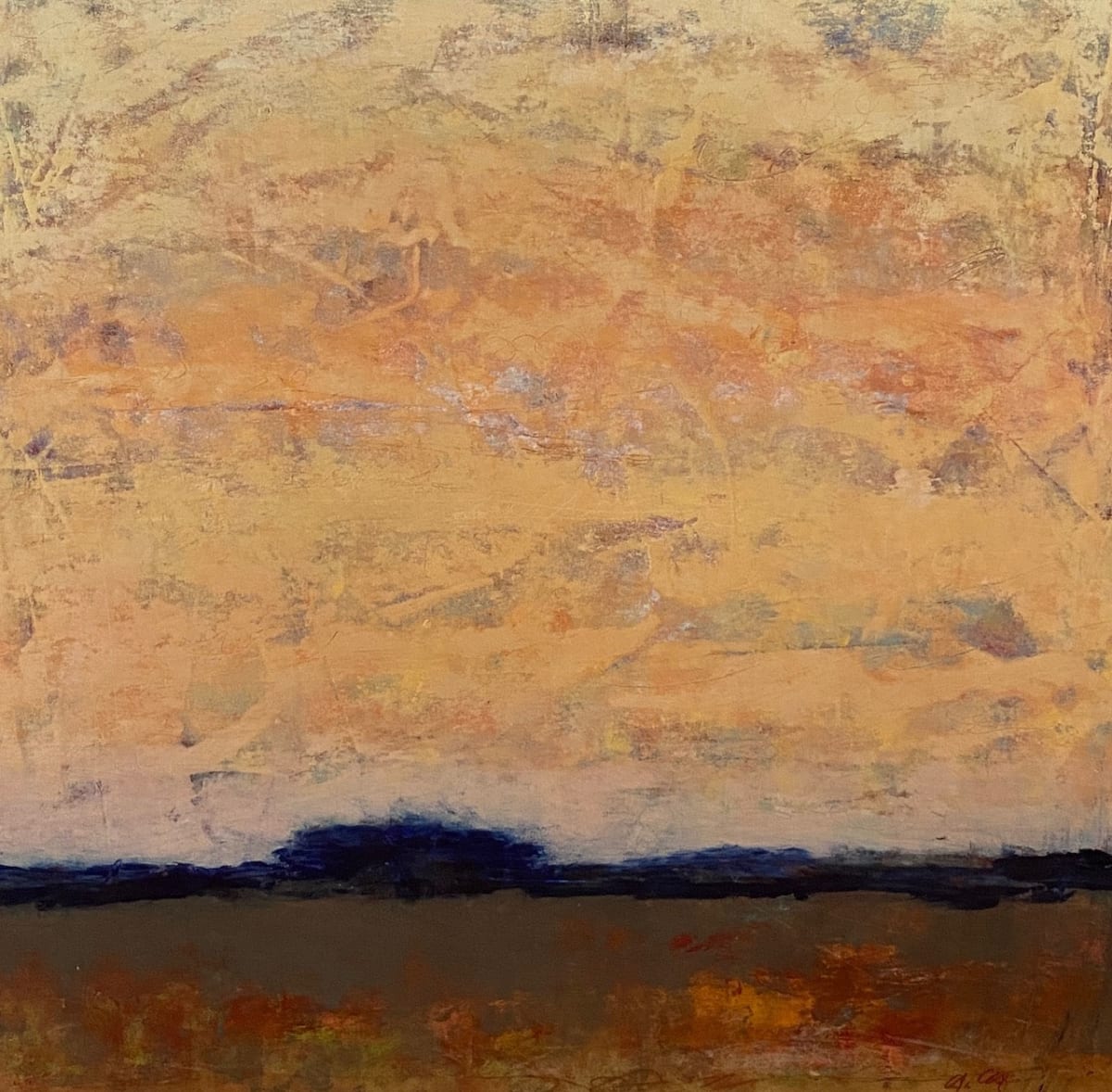 Dawn Out West, 24x24" by Ginnie Cappaert 