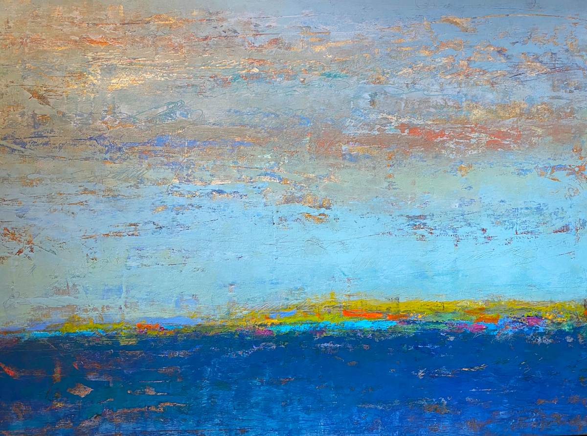 Dawn on the Lakeshore, 30x40" by Ginnie Cappaert, Image 1.