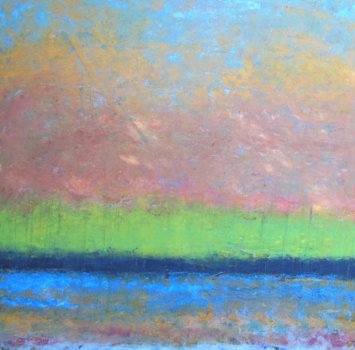 Day Break, 48x48 by Ginnie Cappaert 
