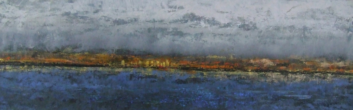 Distant Skyline, 16x48 by Ginnie Cappaert 