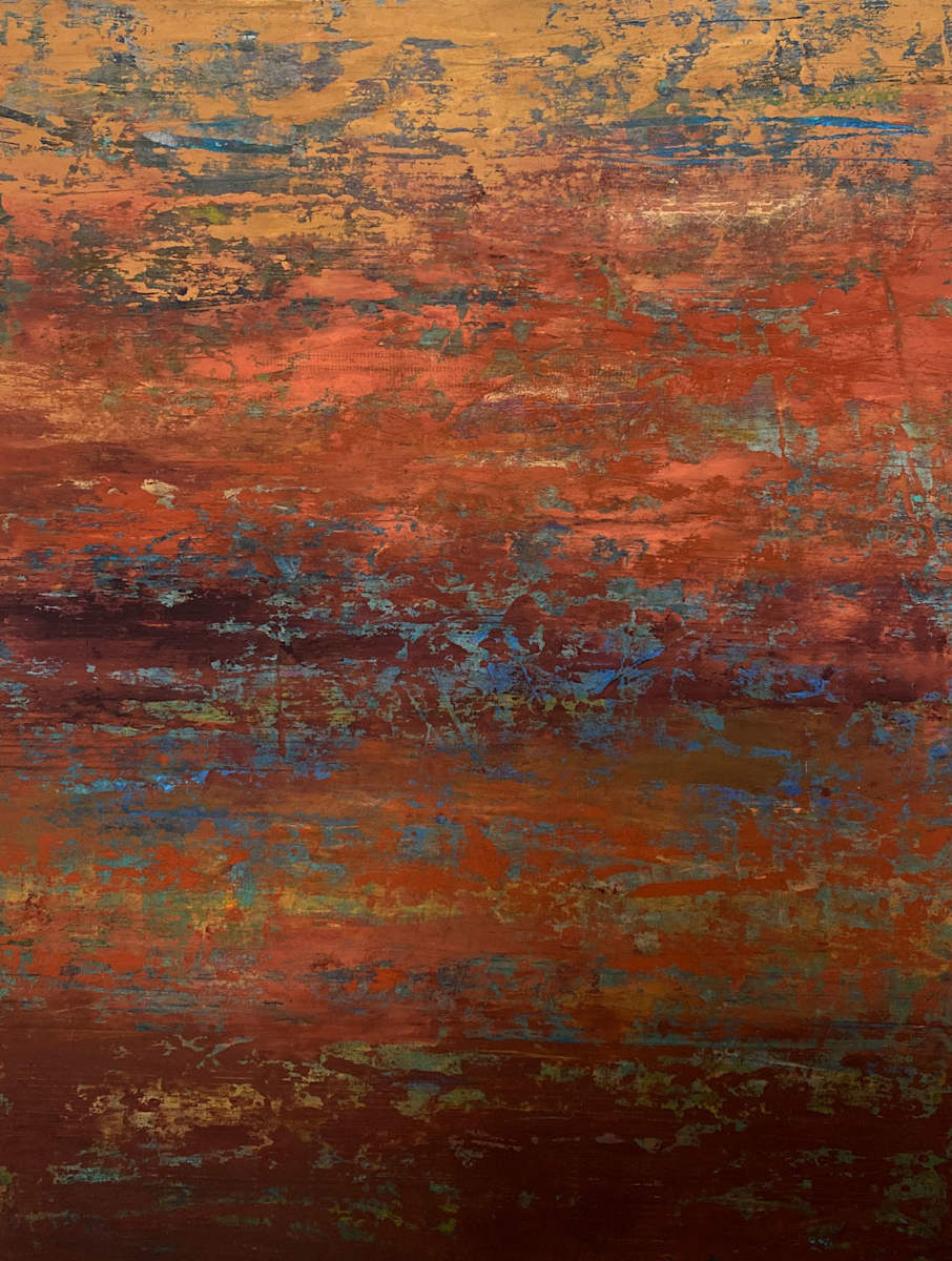 Earth Stories I, 48x36" by Ginnie Cappaert, Image 1.