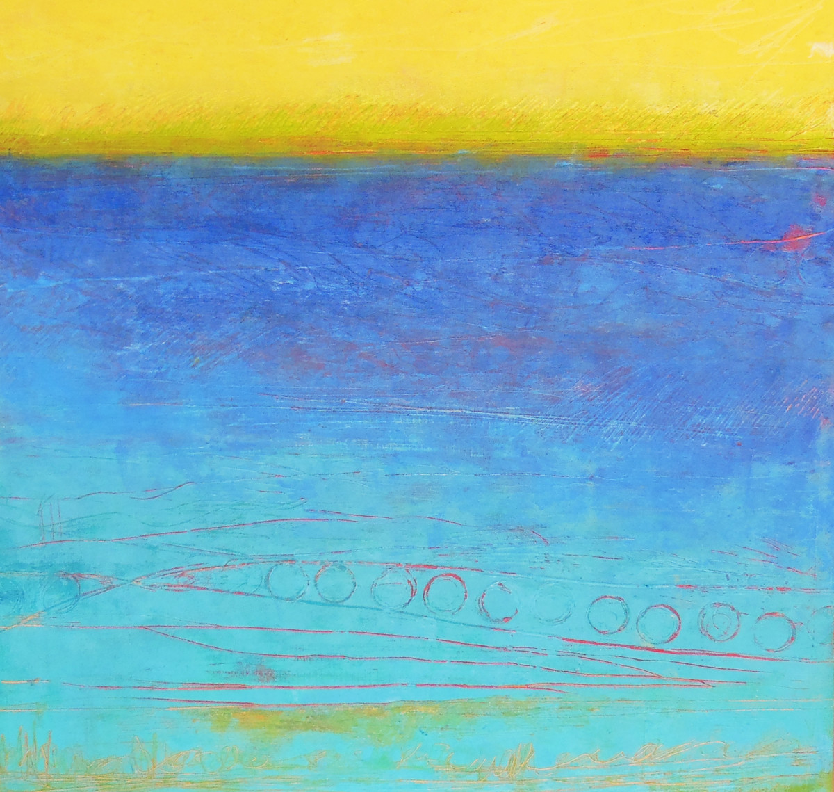 Echoes, 18x18" by Ginnie Cappaert 