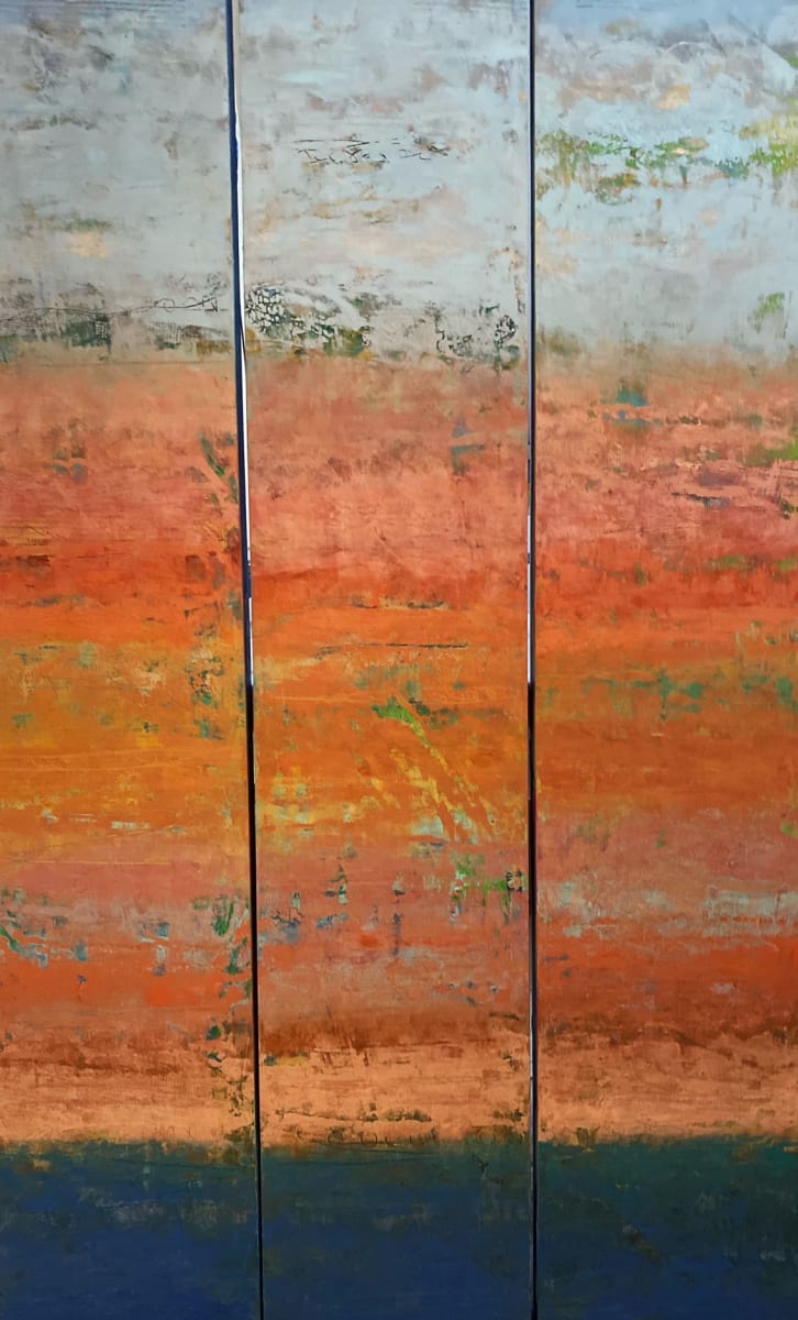 Effortless Grace, Triptych 60x12" each by Ginnie Cappaert, Image 1.