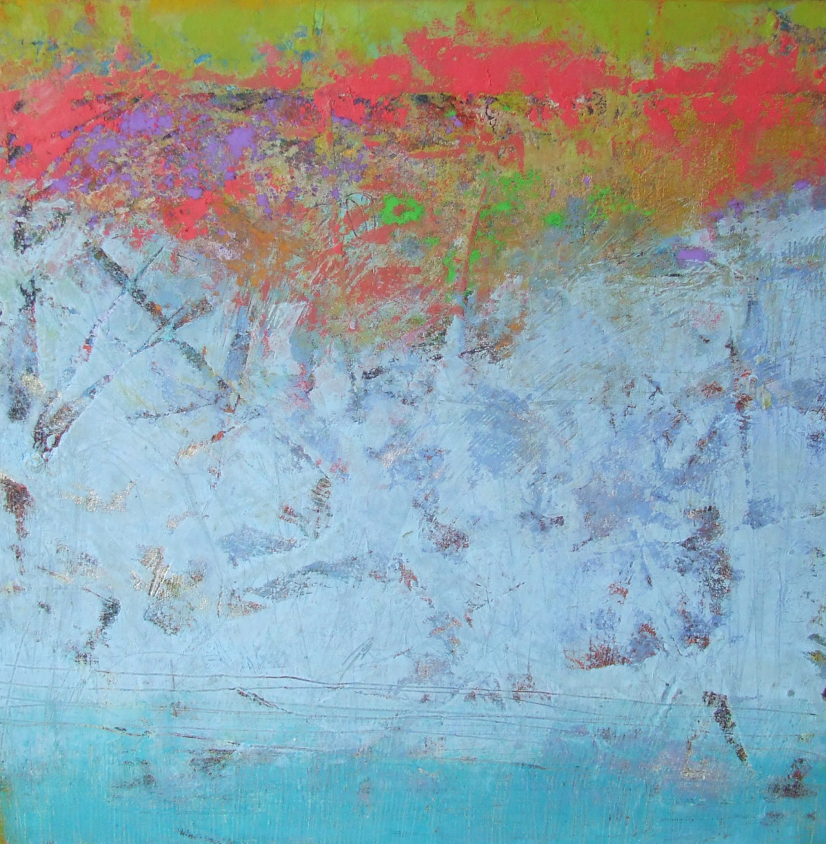 Embrace, 16x16" by Ginnie Cappaert 