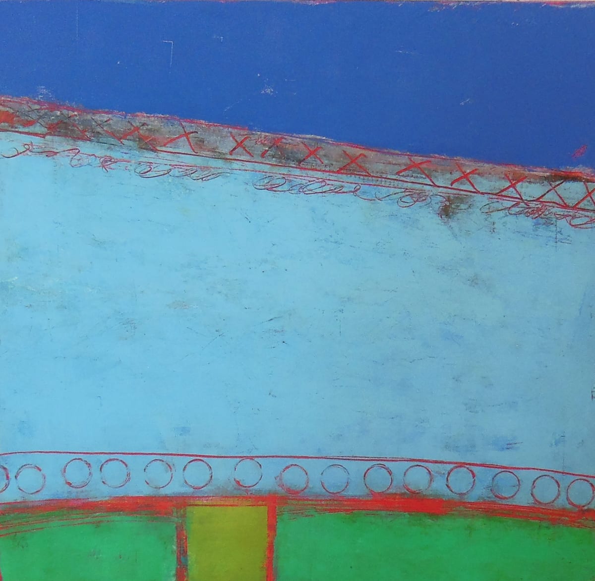 Enter Here, 18x18" by Ginnie Cappaert 