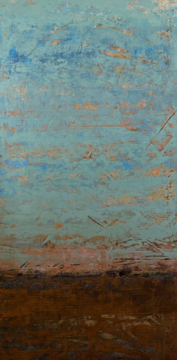 Evening Basin Hike, 36x18" by Ginnie Cappaert 