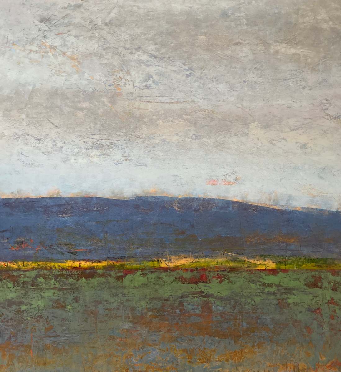 Evening Hike, 40x40" by Ginnie Cappaert 