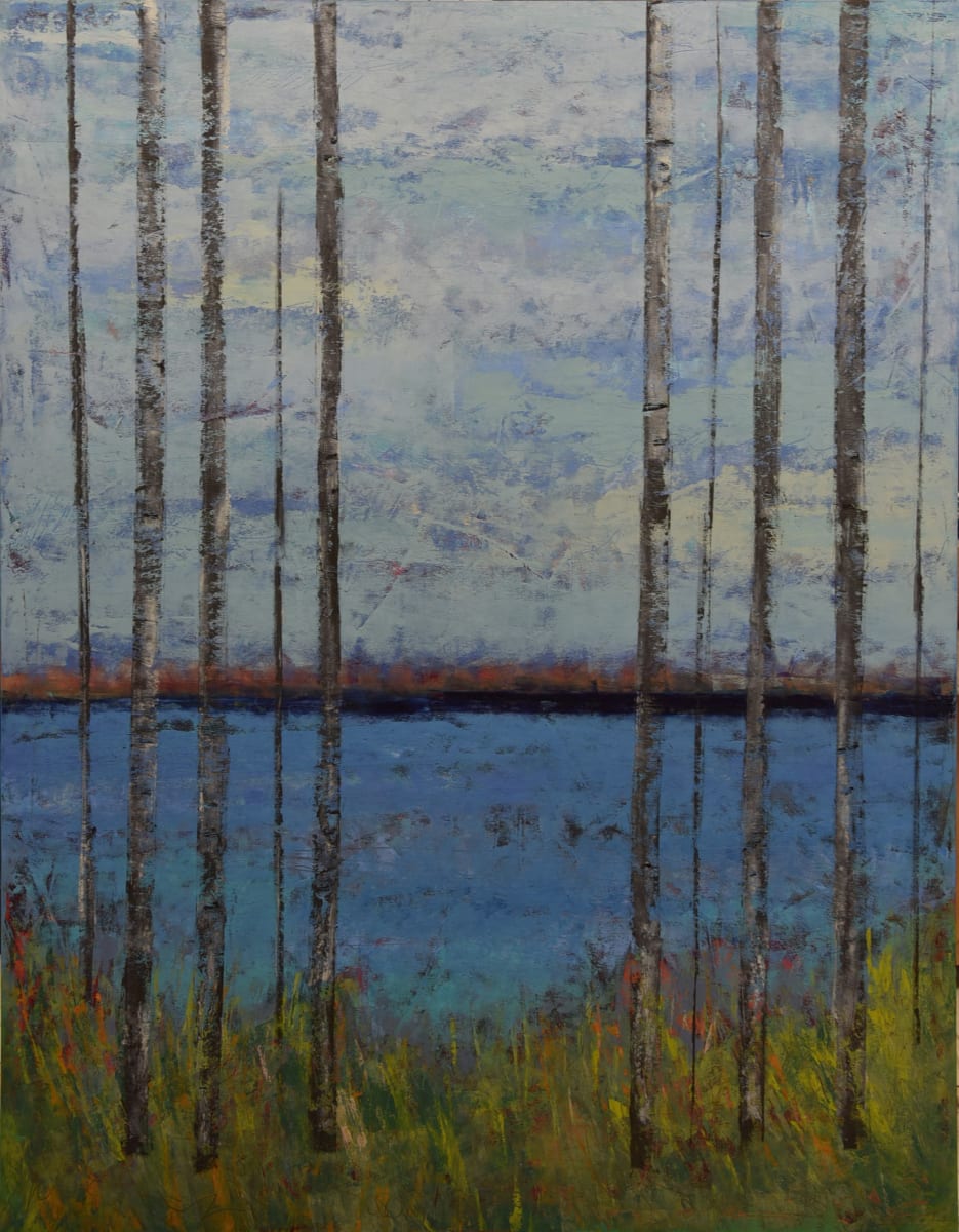 Evening Shore, 58x45" by Ginnie Cappaert 