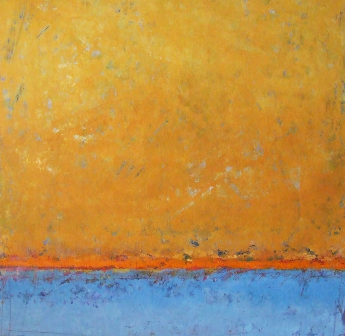 Evening Sky (maple framed) by Ginnie Cappaert 