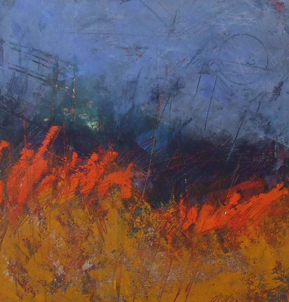 Fire 3, 10x10 by Ginnie Cappaert, Image 1.