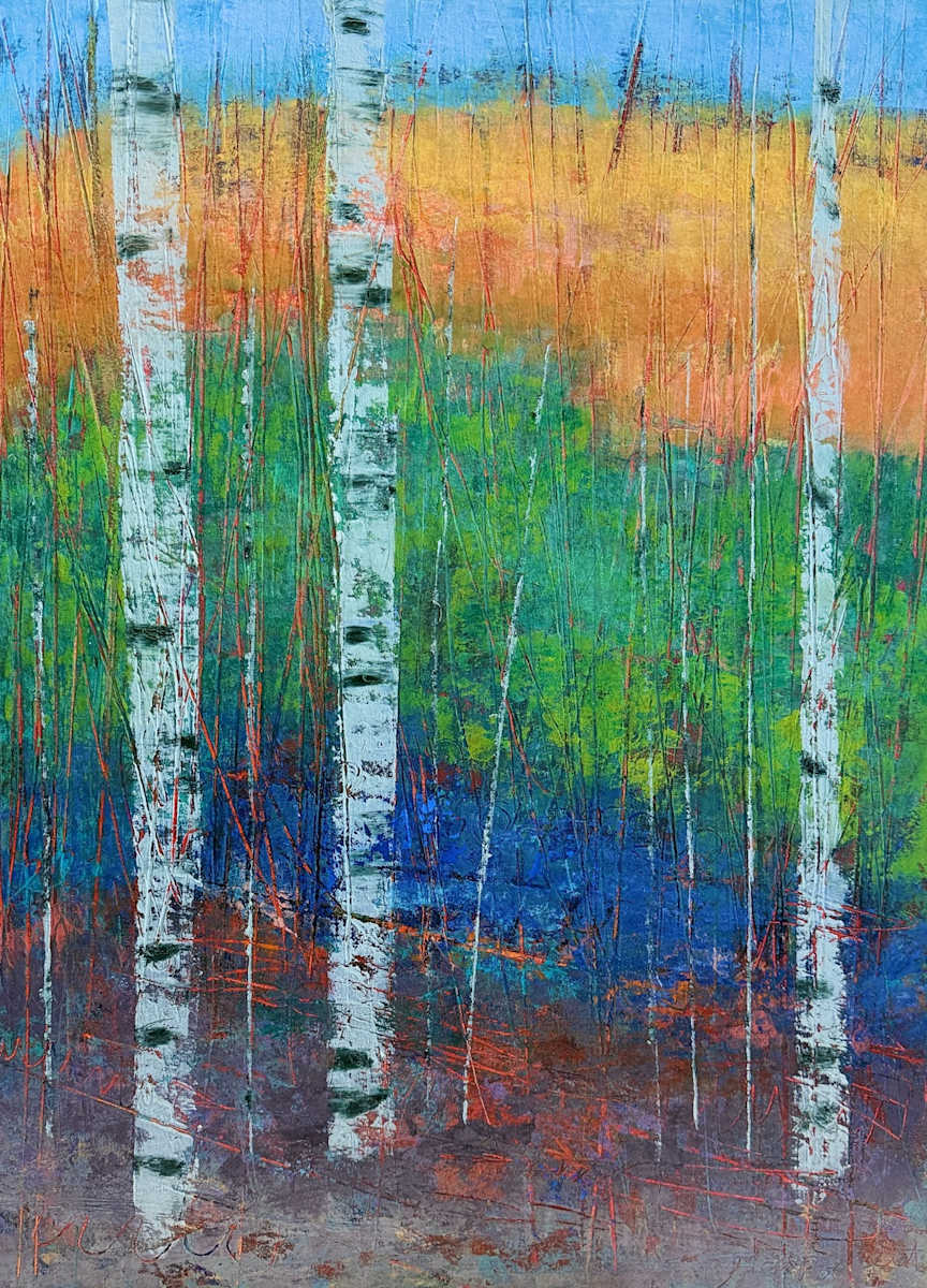 Forest Shimmers 1, 24x18" by Ginnie Cappaert, Image 1.