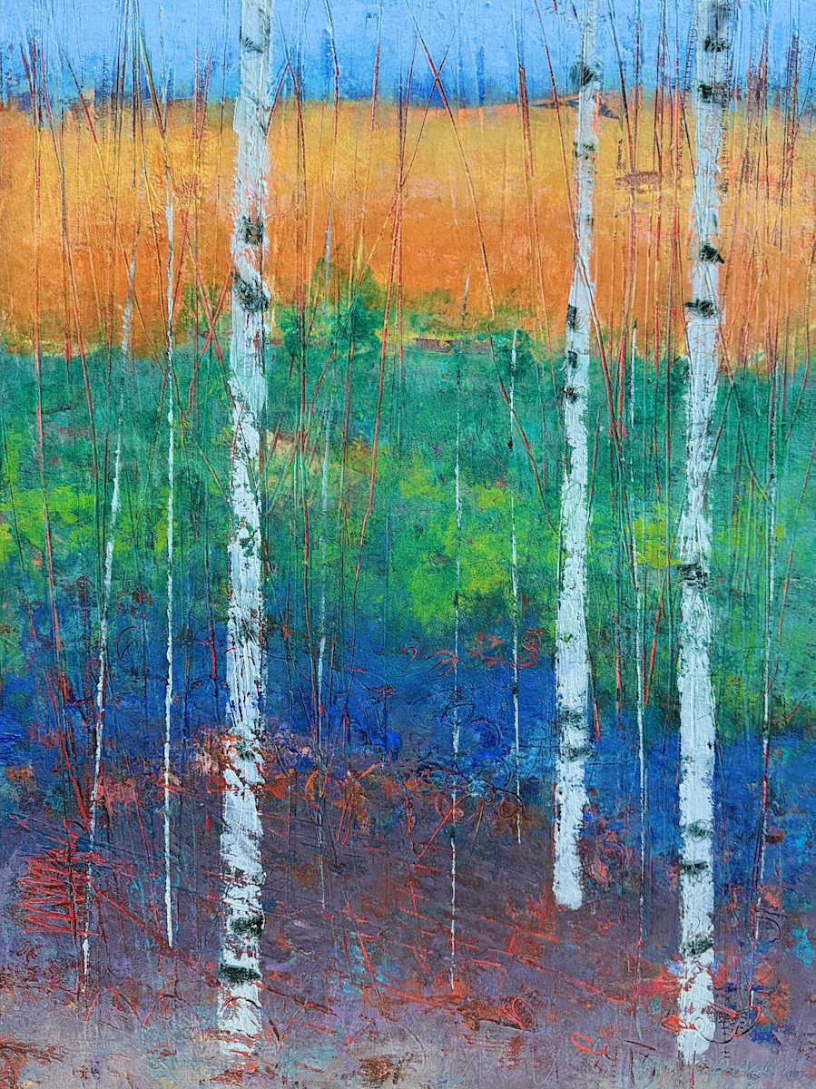 Forest Shimmers 2, 24x18" by Ginnie Cappaert, Image 1.