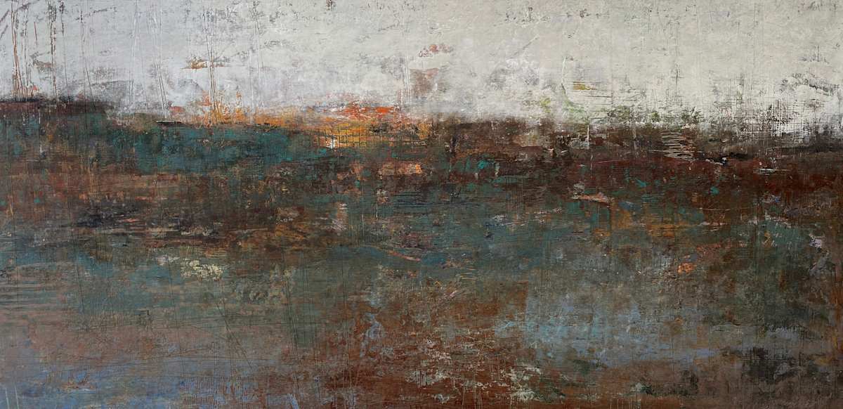 Found Escarpment, 22x44" by Ginnie Cappaert, Image 1.