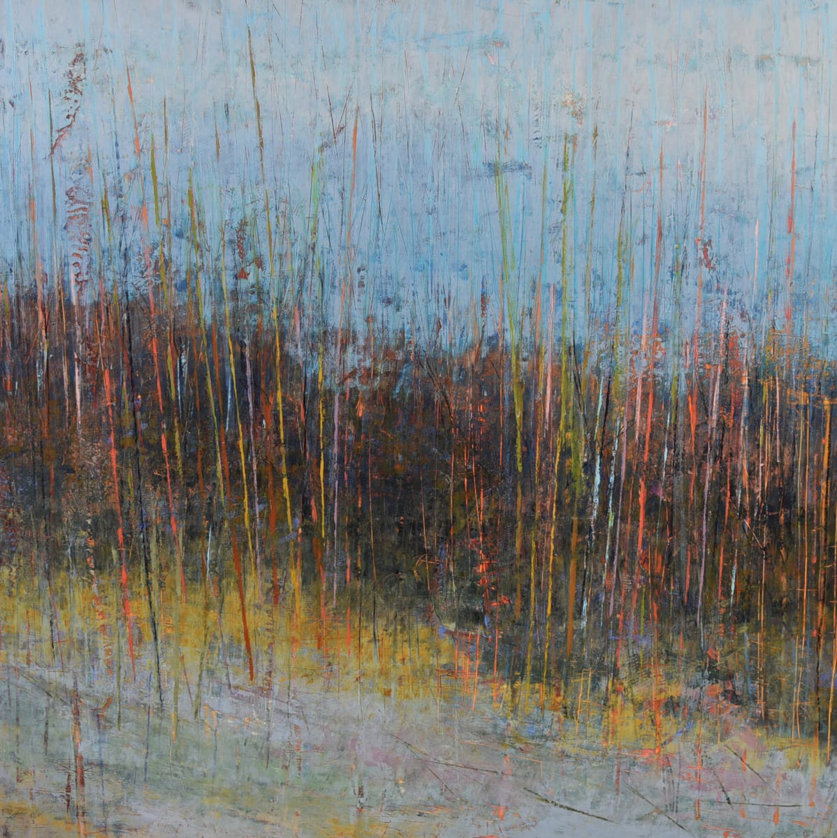 Getting Lost, 47x47" by Ginnie Cappaert 