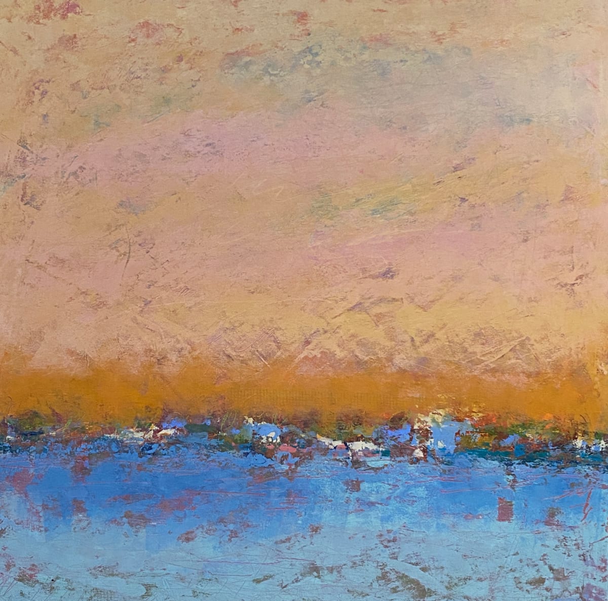 Glowing Sky, 24x24" by Ginnie Cappaert 