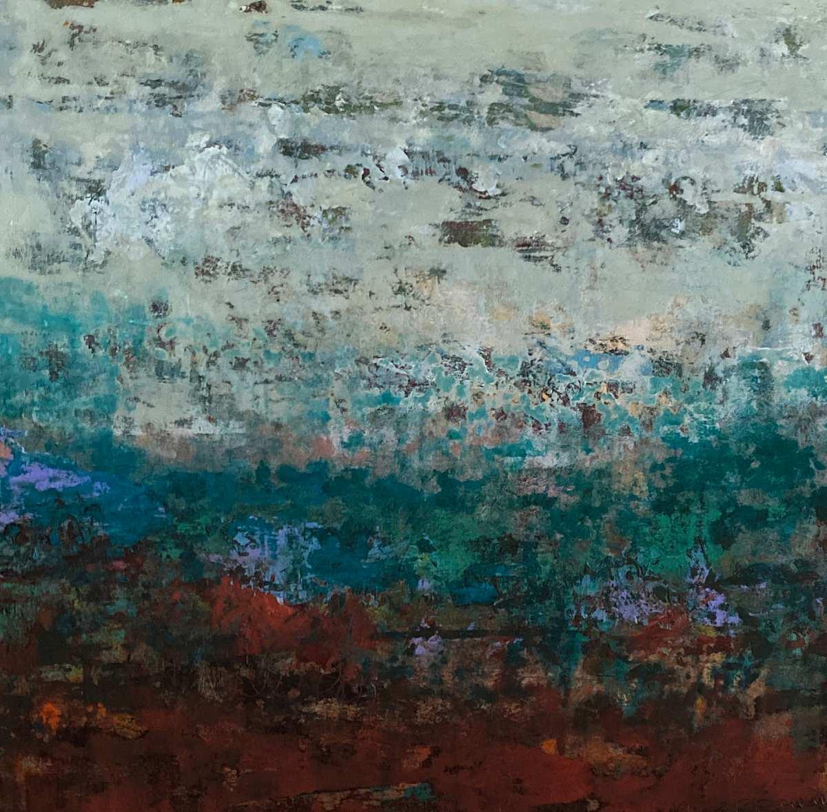 Greener Pastures 2, 18x18" by Ginnie Cappaert, Image 1.