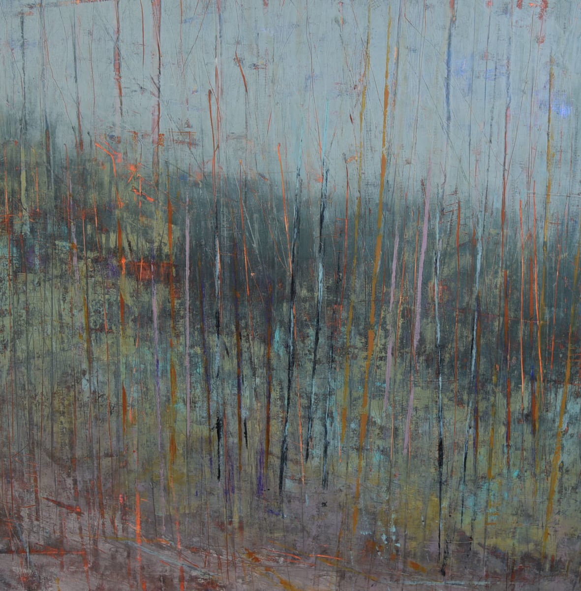 Harmonious Trees, 30x30" by Ginnie Cappaert 