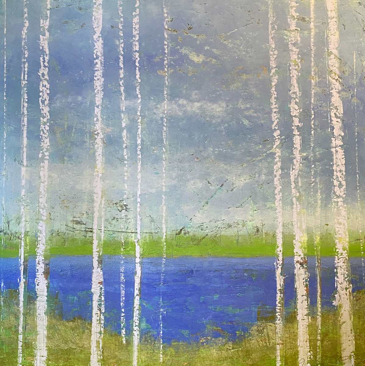 Holding Out, 30x30" by Ginnie Cappaert, Image 1.