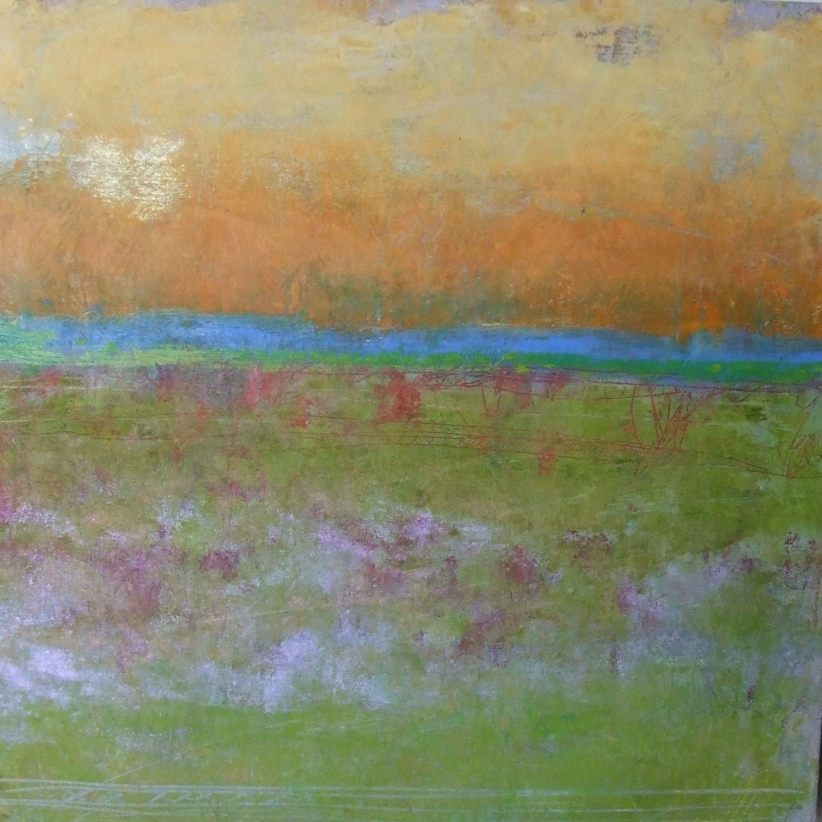 Hot Summer Day, 12x12 by Ginnie Cappaert, Image 1.