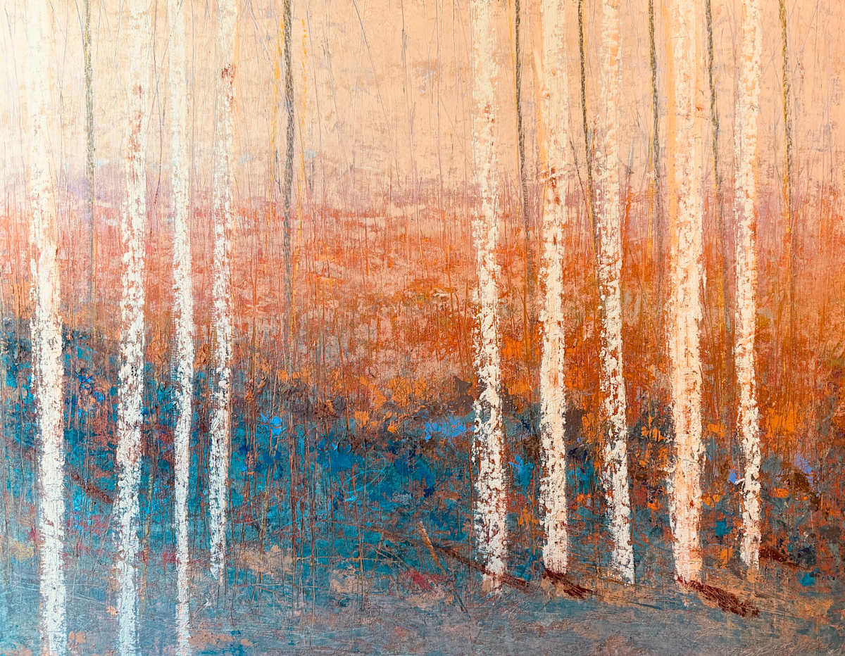 Illuminated Forest, 36x48" by Ginnie Cappaert, Image 1.