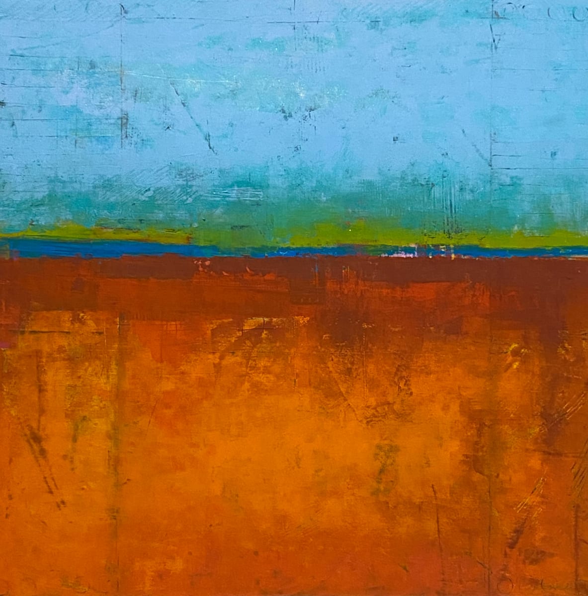 In the Silence, 30x30" by Ginnie Cappaert 