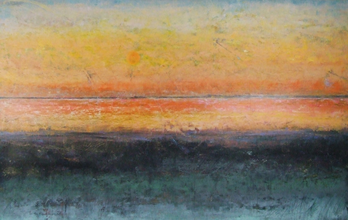 Island Sunset, 38x60 by Ginnie Cappaert 
