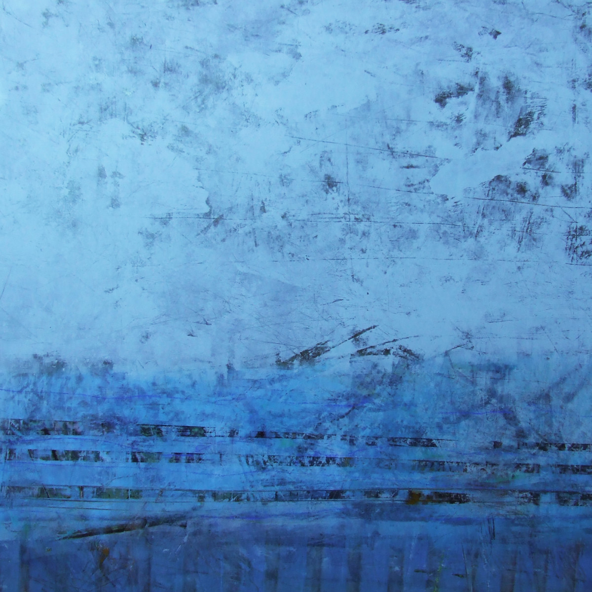 Lake Levels 2, 24x24 by Ginnie Cappaert 